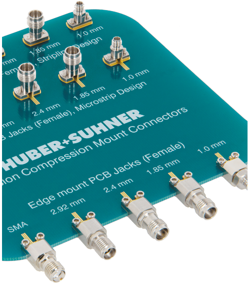Precision compression-mount connectors (1.0mm/1.85mm/2.4mm/2.92mm/SMA)