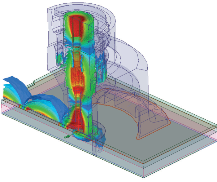 Illustration of 3D field simulation